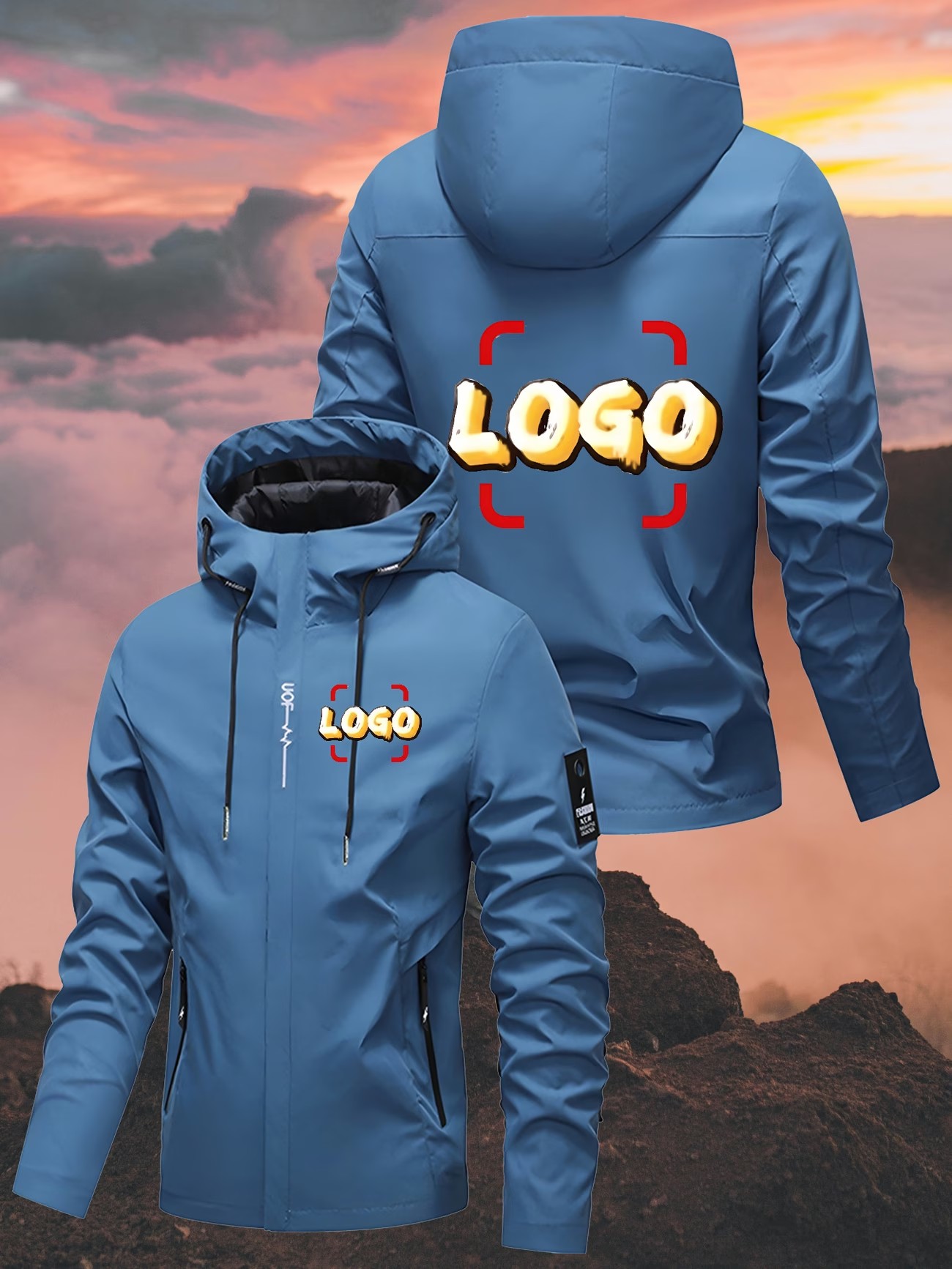 Cycling Commute Jacket - [남녀 맞춤형 방풍 재킷] 로고, 텍스트,