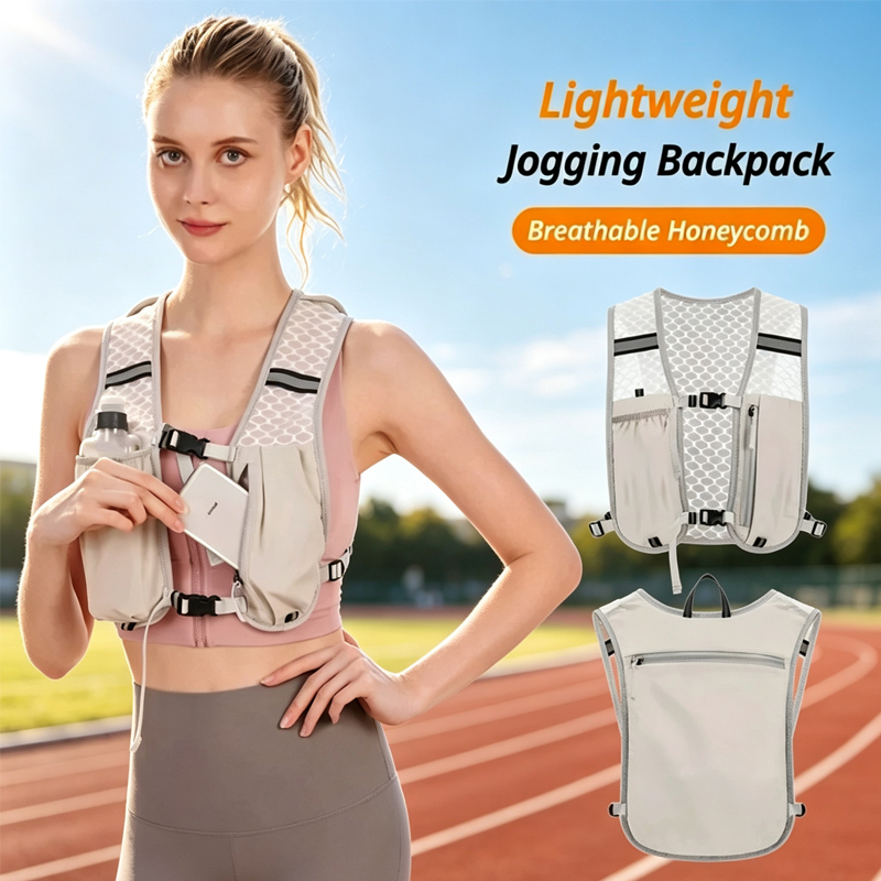 Cycling Commute Backpack - 새로운 사이클링용/러닝용 수납형 조끼 배낭, 가벼운