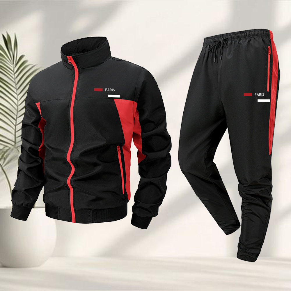Cycling Commute Jacket - 남성 트렌디 프린트 캐주얼 스포츠 슈트