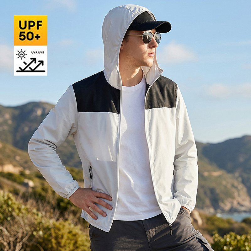 새로운 여름 남성용 자외선 차단 재킷 초경량 통기성 U - Cycling Commute Jacket 리뷰 및 가격