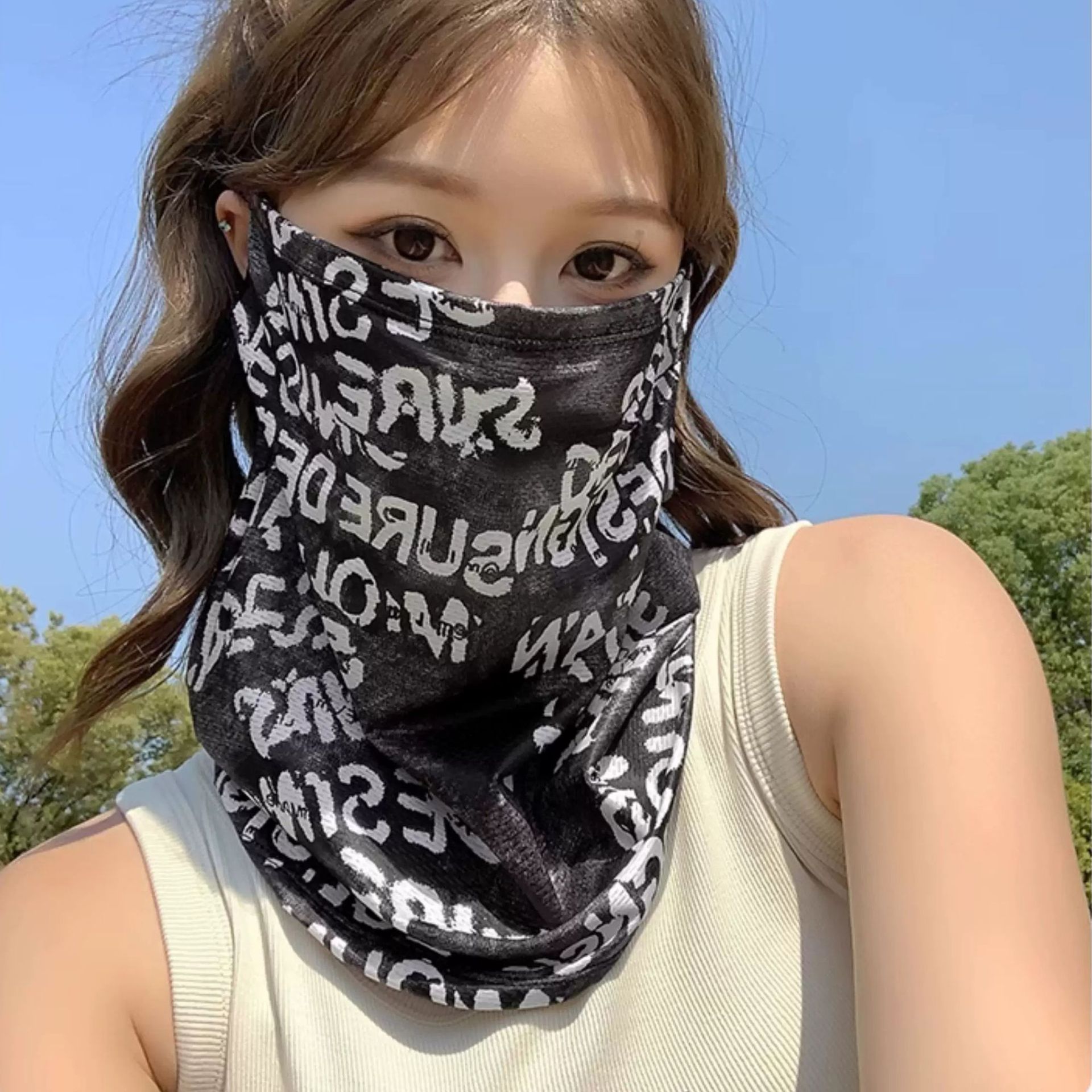 자외선 차단 페이스 게이터 귀걸이형 아이스 실크 통기성 - Cycling Loop 리뷰 및 가격