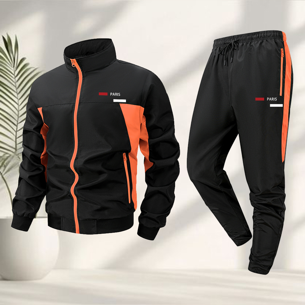 남성 트렌디 프린트 캐주얼 스포츠 슈트 (지퍼 재킷 및 - Cycling Commute Jacket 리뷰 및 가격